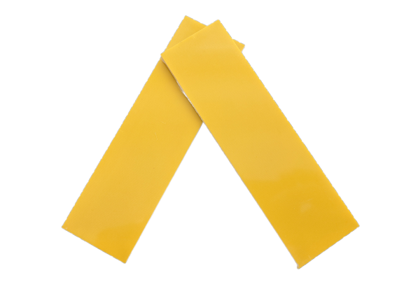 G10 GFK FR4 Bright Yellow - Strukturiert! 130x40x3,5mm