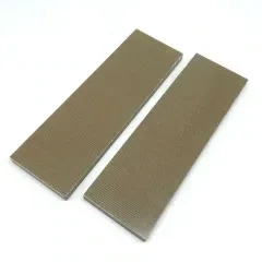 XL Canvas / Jute Micarta, Desert Tan Platte - 160x50x8mm