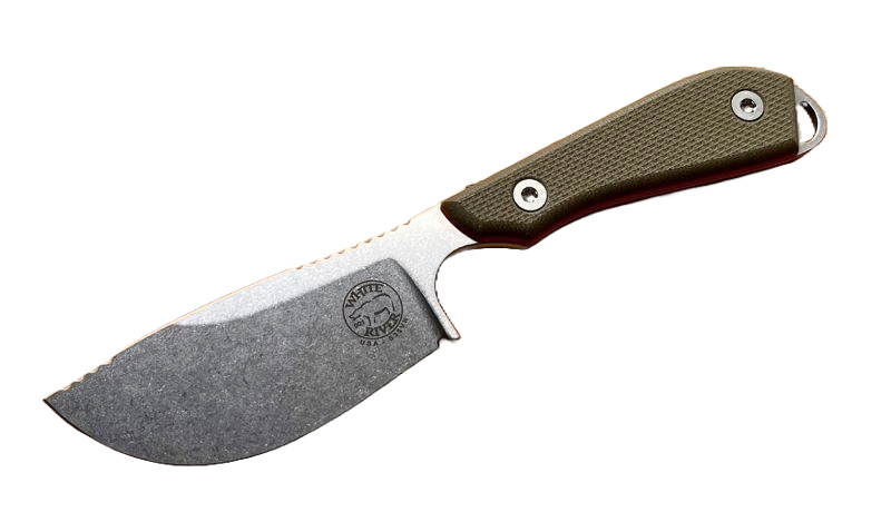 White River M1 Skinner, Green/Orange G10