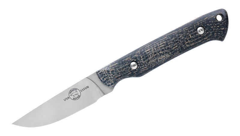White River Small Game, Black Burlap - S35VN