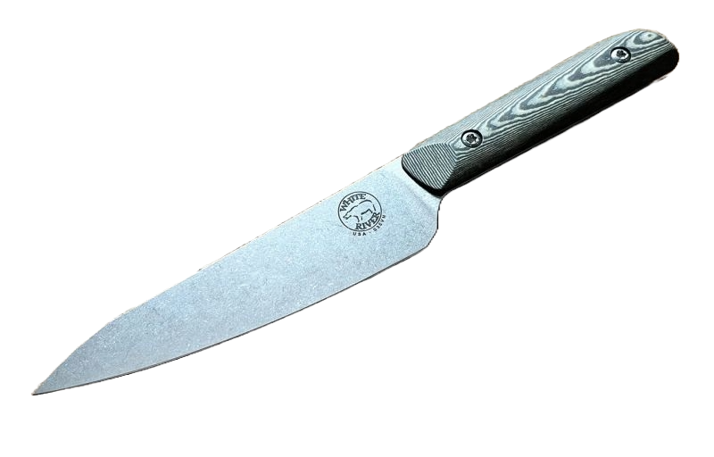White River Liong Mah Chef, Maple/ Black Richlite  - S35VN - 5 inch