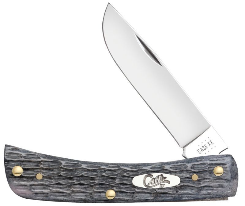 Case CV Pocket Worn Gray Bone Sod Buster Junior