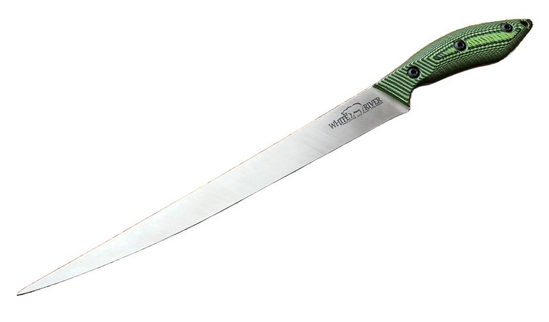 White River Fillet, 10 inch, Green/ Black G10