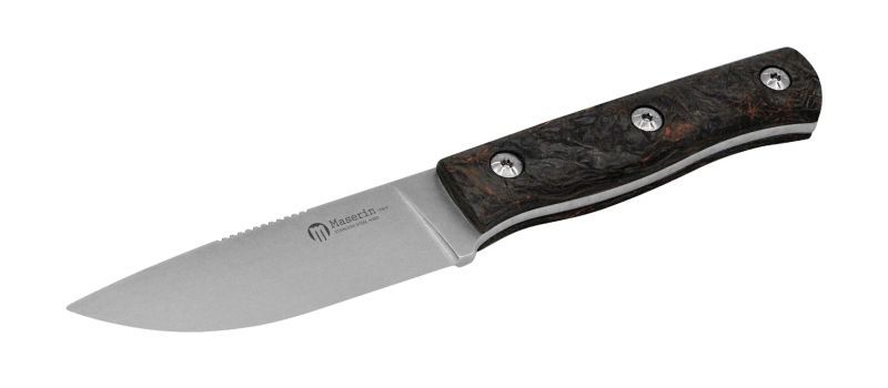 Maserin 915/FCA Path M390, Black/ Orange FatCarbon