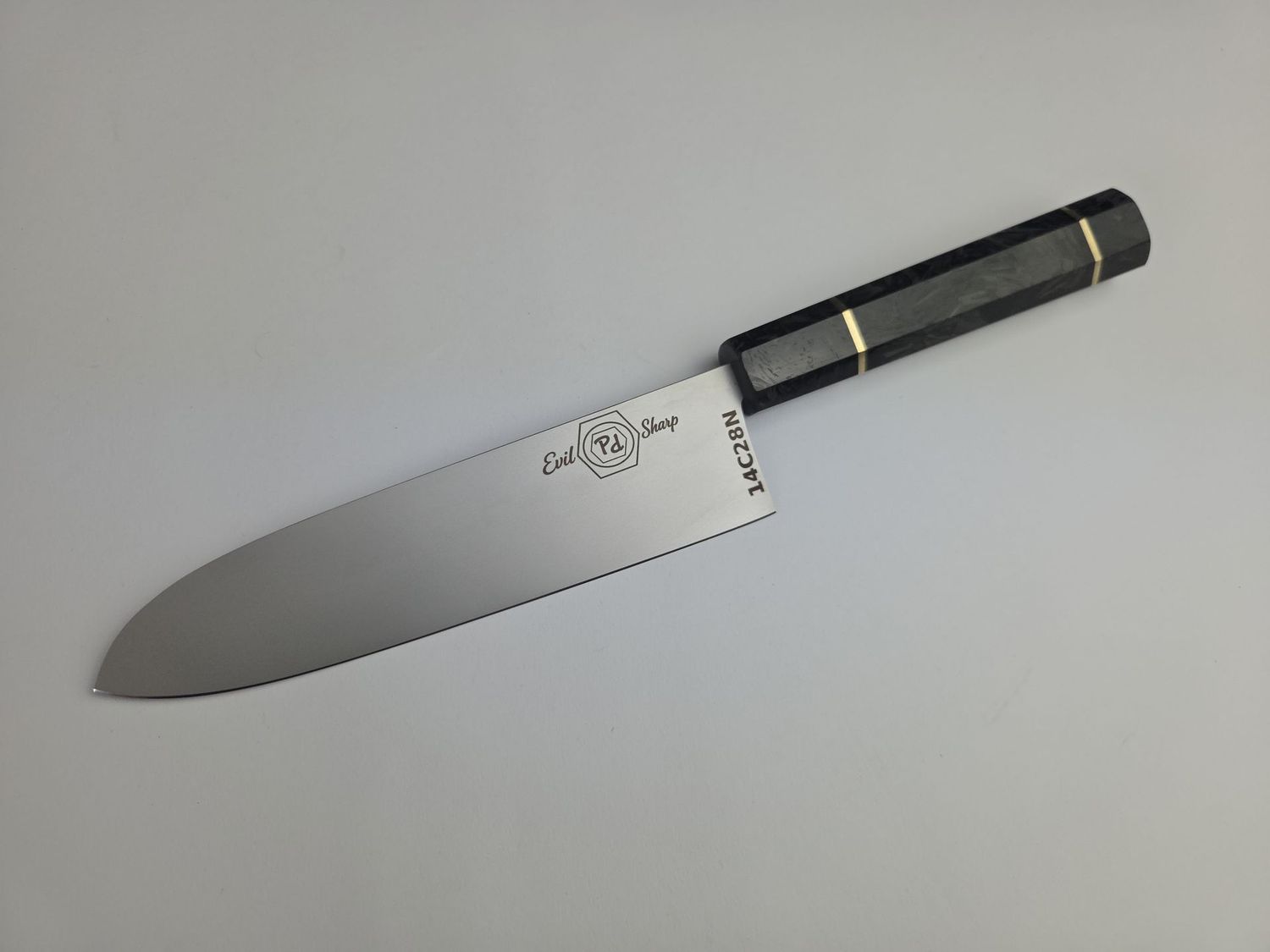 Santoku Küchenmesser - Sandvik 14C28N