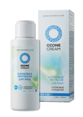 OZONE CREAM®  Озоновая эмульсия для лица PV 150. Очищение и бережный озоновый уход.