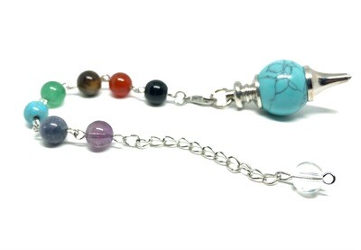 Dowsing Pendulum. Turquoise Howlite. SKU00033 Dowsing Pendulum. Turquoise Howlite. SKU00033