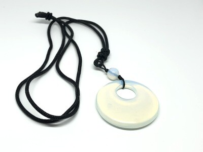 Necklace PI Donut Opalite Gemstone, nylon cord, (32~33cm) long. SKU00042 Necklace PI Donut Opalite Gemstone, nylon cord, (32~33cm) long. SKU00042