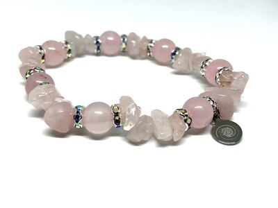 Rose Quartz Gemstone Bracelet. SKU00048 Rose Quartz Gemstone Bracelet. SKU00048