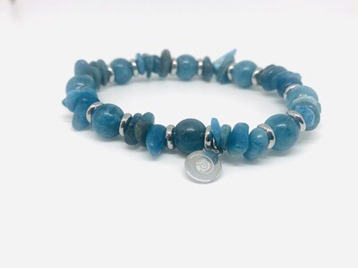 Blue Apatite Gemstone Bracelet. SKU00049 Blue Apatite Gemstone Bracelet. SKU00049