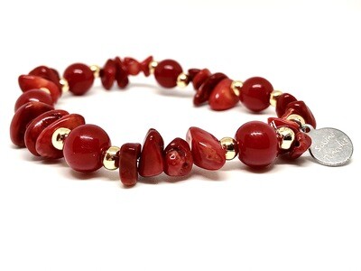 Red Coral Sheel Bracelet. SKU00055 Red Coral Sheel Bracelet. SKU00055