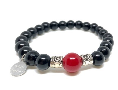 Self Esteem - Coral & Black Onyx Self Esteem - Coral & Black Onyx