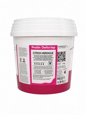 Irca Pralin Delicrisp Citron Meringue 5kg Pail
