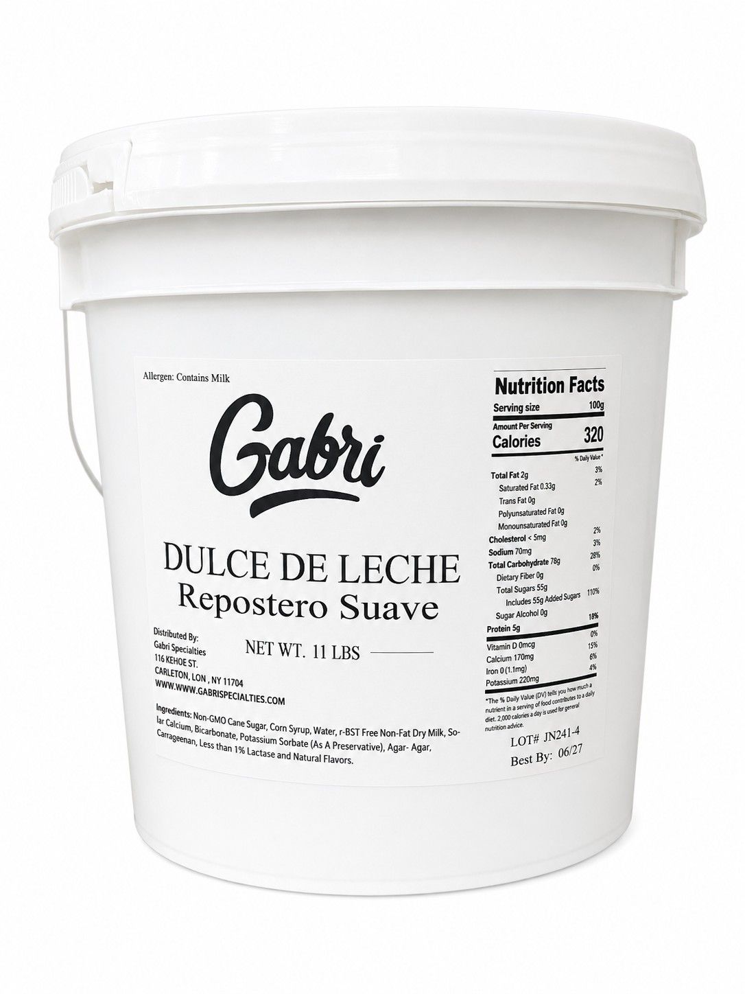 Gabri Repostero Suave Dulche De Leche 11 lb pail