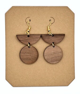 Handmade Wooden Shaped Earrings