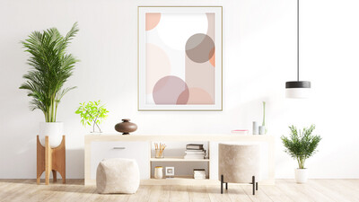 Abstract Boho Circles Wall Art / Wall Print / Digital Artwork / Wall Art / INSTANT DOWNLOAD / Boho Art / Printable Art