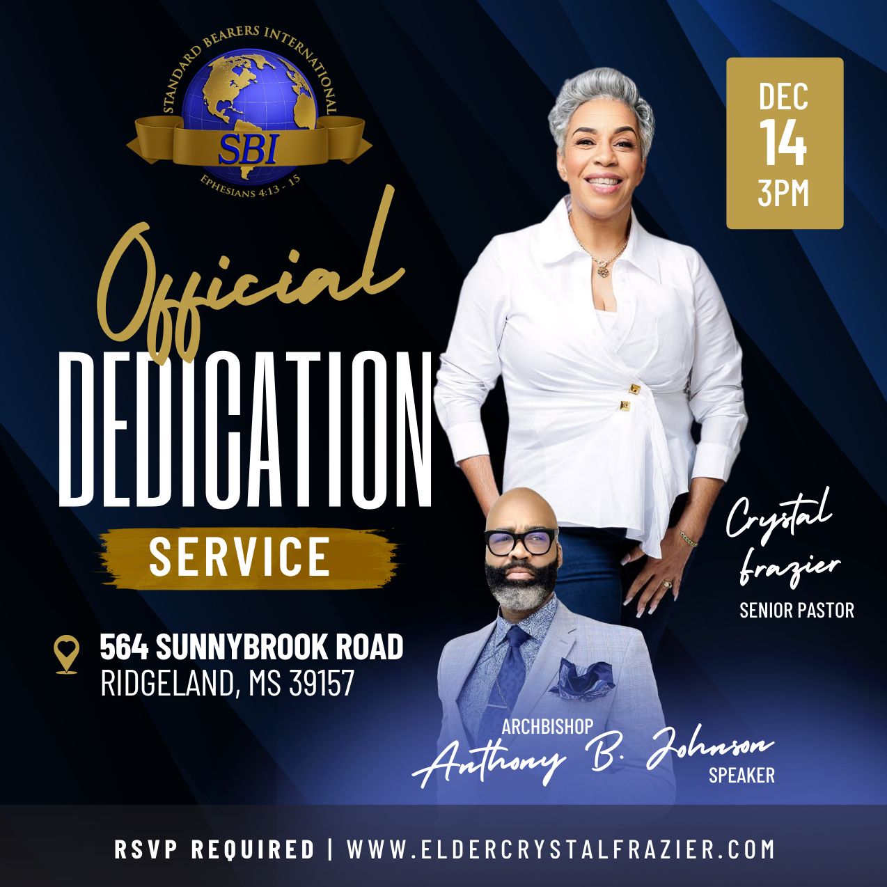 DEDICATION SERVICE - STANDARD BEARERS INTERNATIONAL