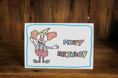 Birthday Clown Card