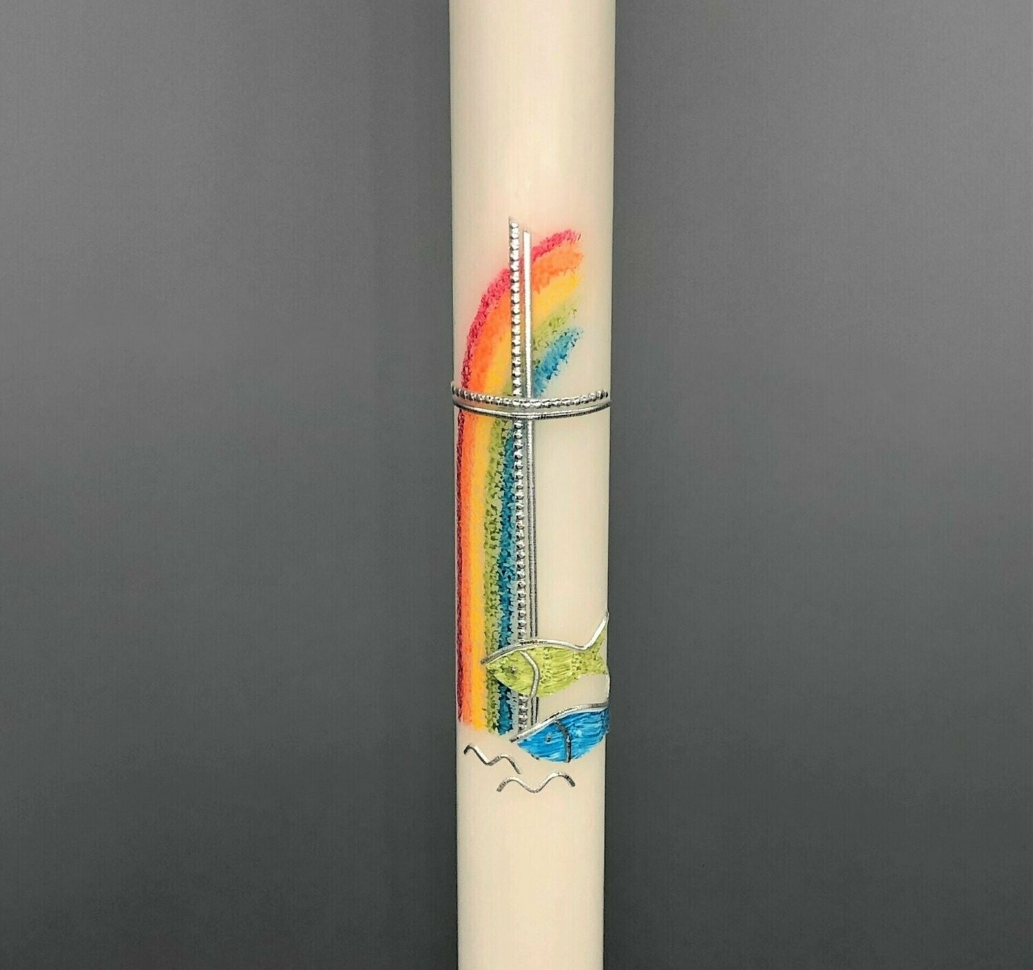 Kerze Regenbogen
