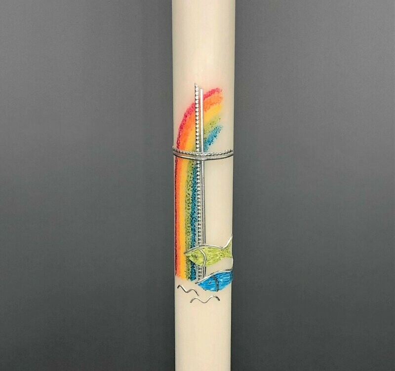 Kerze Regenbogen