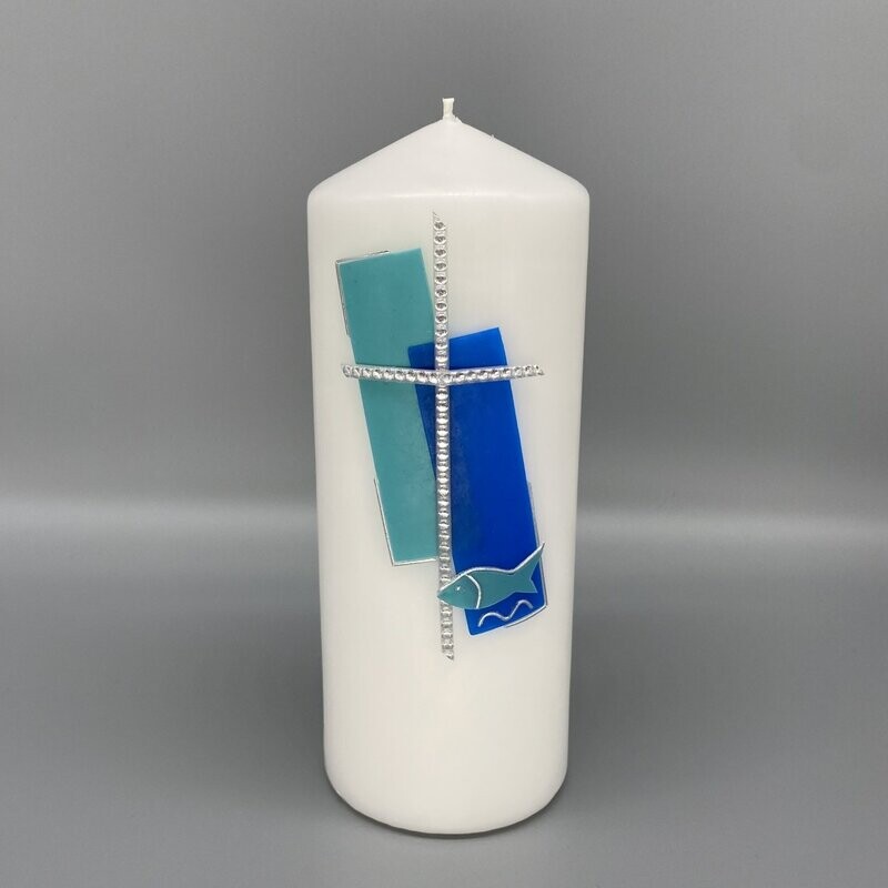 Kerze mit Kreuz