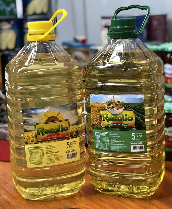 Aceite de Girasol y Aceite Mezcla Resolio
