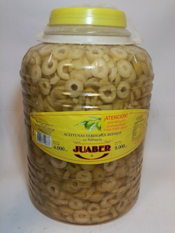 Aceituna verde rodaja Juaber x 4kg