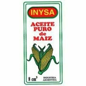 Aceite de maiz en sobres individuales Inysa