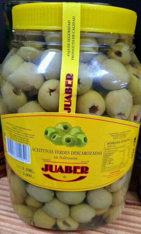 Aceituna verde descarozada Juaber x 2kg