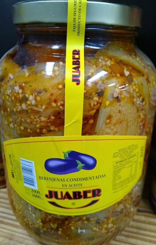 Berenjenas condimentadas en aceite Juaber x 2kg