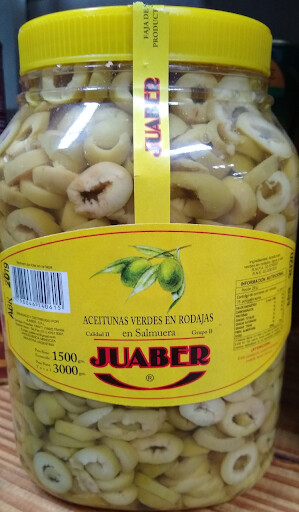 Aceituna verde rodaja Juaber x 2kg
