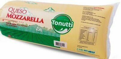 Queso Mozzarella Tonutti cilindro x 10kg