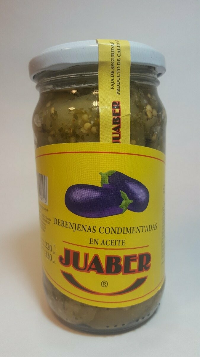 Berenjenas condimentadas en aceite Juaber x 220grs
