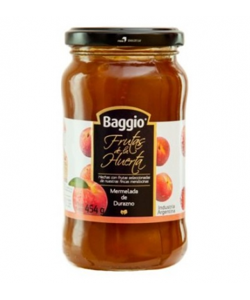 Mermelada de durazno Frutas de la Huerta Baggio x 454grs