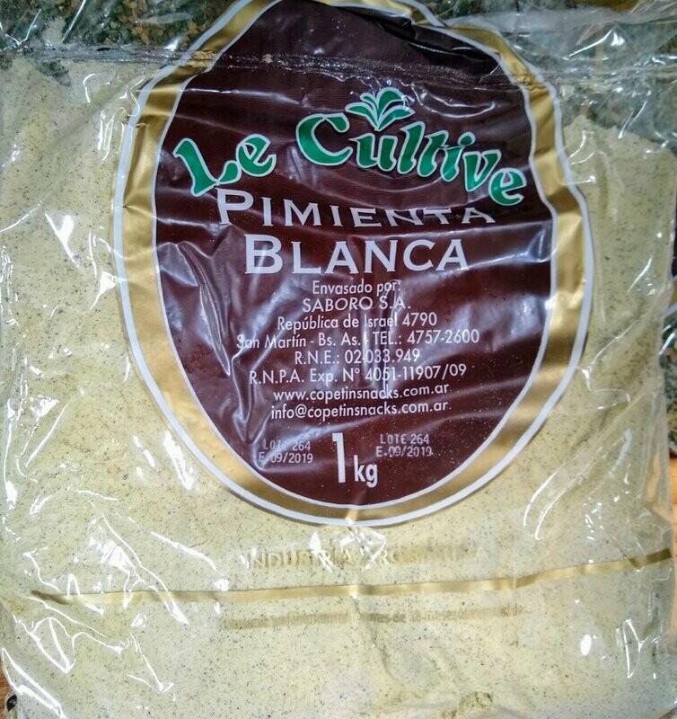 Pimienta blanca x 1kg