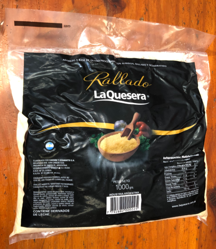 Queso rallado La Quesera x 1kg