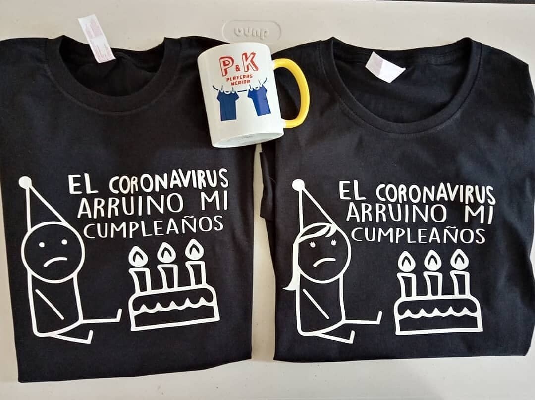 Playera de algodón 100% de color personalizada con  DTF o corte de vinil a un color