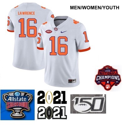 clemson 16 jersey