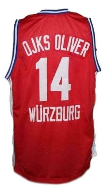 Dirk Nowitzki Wurzburg Germany Basketball Jersey Red