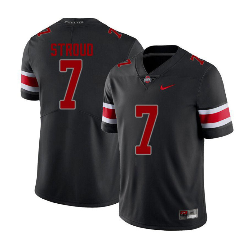Ohio State Buckeyes 7 C J Stroud Limited Black Alumni Football Jersey