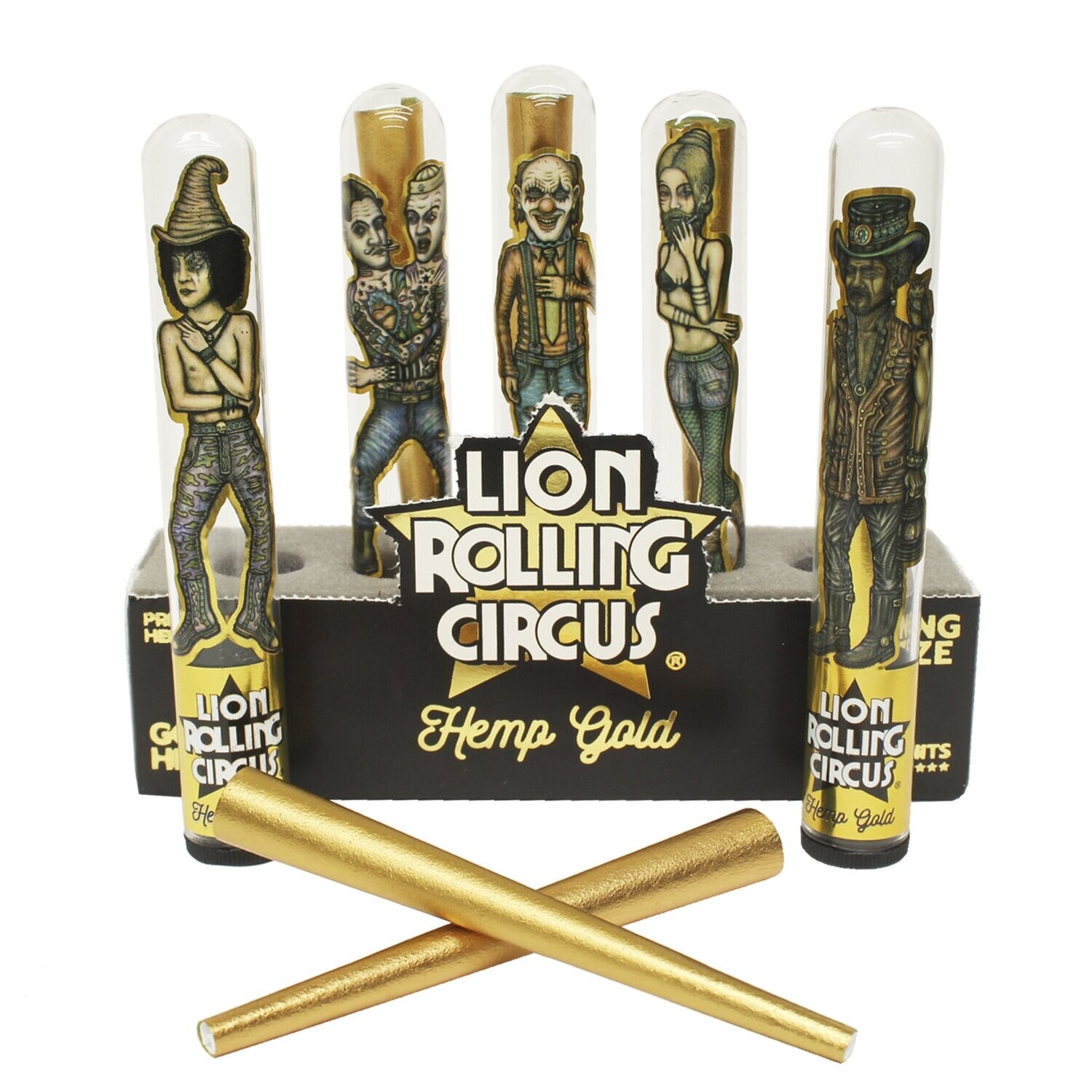 SEDA BLUNT LION ROLLING CIRCUS PRE-ROLLED HEMP GOLD x UNIDAD