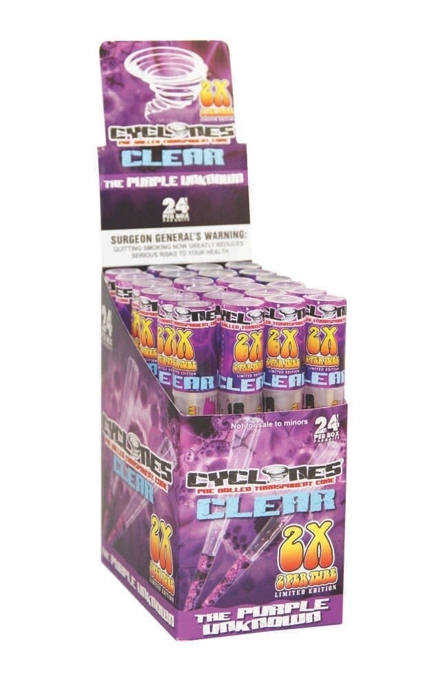 CYCLONES TRANSPARENTE PURPLE X2