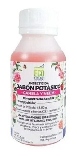 EcoMambo - Jabon Potasico (neem y canela) 100cc