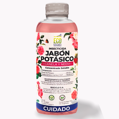 EcoMambo - Jabon Potasico (neem y canela) 500cc
