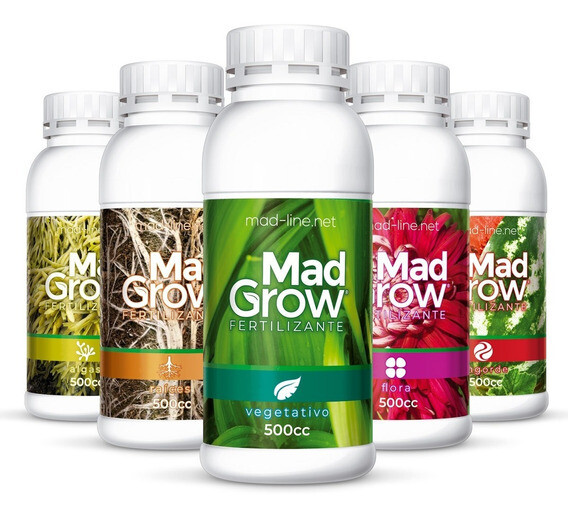 MAD GROW Kit Clasico x 5 (R,V,A,F,E) 500cc