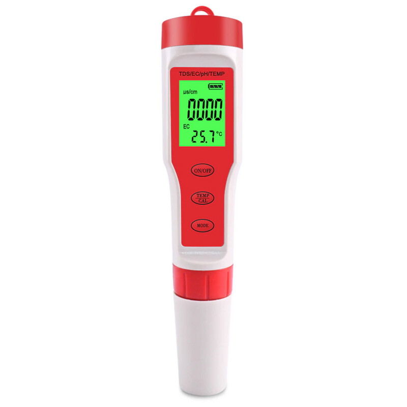 MEDIDOR DIGITAL MULTI 4 EN 1 (Ph, TDS, EC, Temperatura)