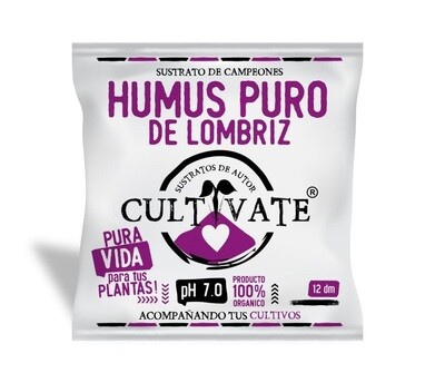 CULTIVATE HUMUS PURO DE LOMBRIZ 12lt