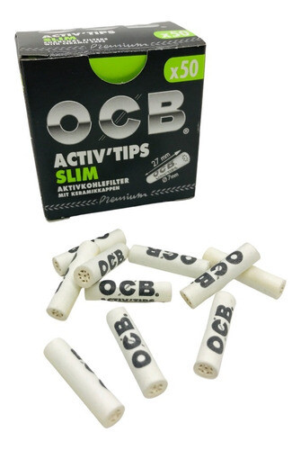 BA-FILTRO OCB ACTIV TIPS SLIM (Carbon) - Precio x Unidad