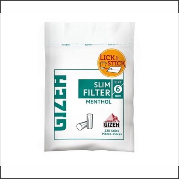 FILTRO GIZEH MENTHOL 6MM