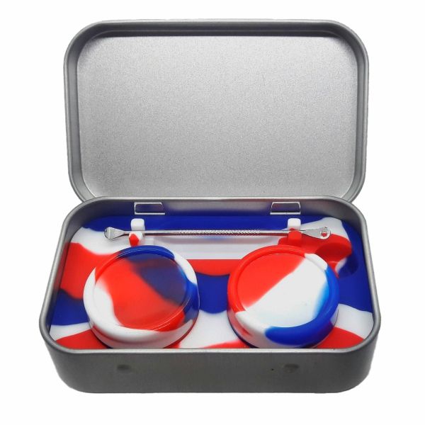 SET MET. 2 RECIP. SILICONA + PALA METAL